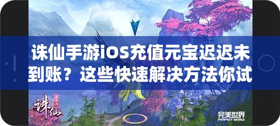 诛仙手游iOS充值元宝迟迟未到账？这些快速解决方法你试过了吗？
